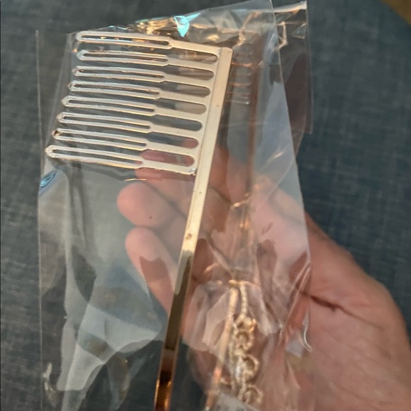 NWT Tiara Rhinestones & Rose Goldtone Head Hair Bridal Crown Bride Wedding - Picture 3 of 5